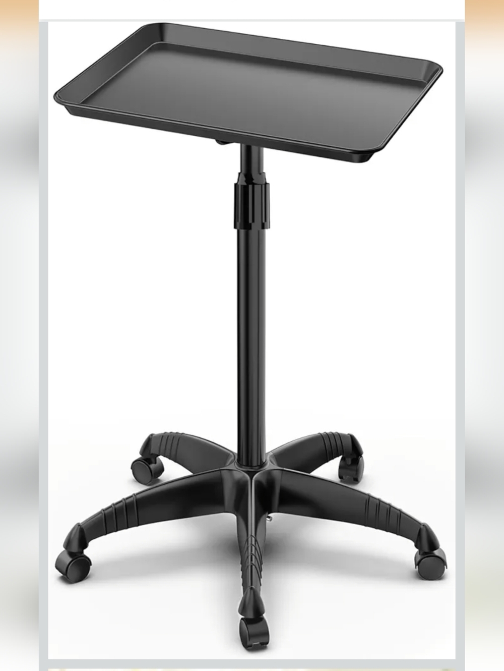 Adjustable Rolling Salon Tray